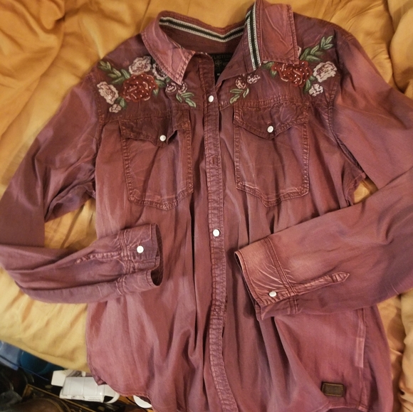 SUPER UNIQUE AFFLICTION! MISSING 1 BUTTON - Picture 3 of 9